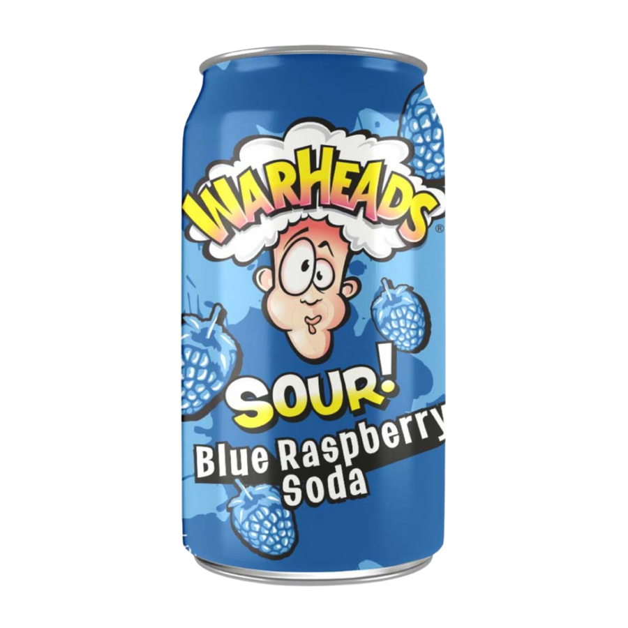Warheads Soda Framboise Bleue