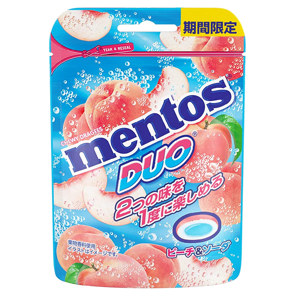 Mentos Duo Peach and Soda