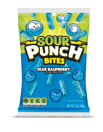 Sour Punch Bites Framboise Bleue